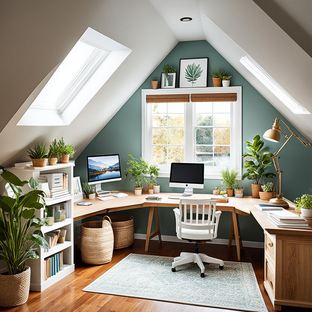 Attic Home Office Design