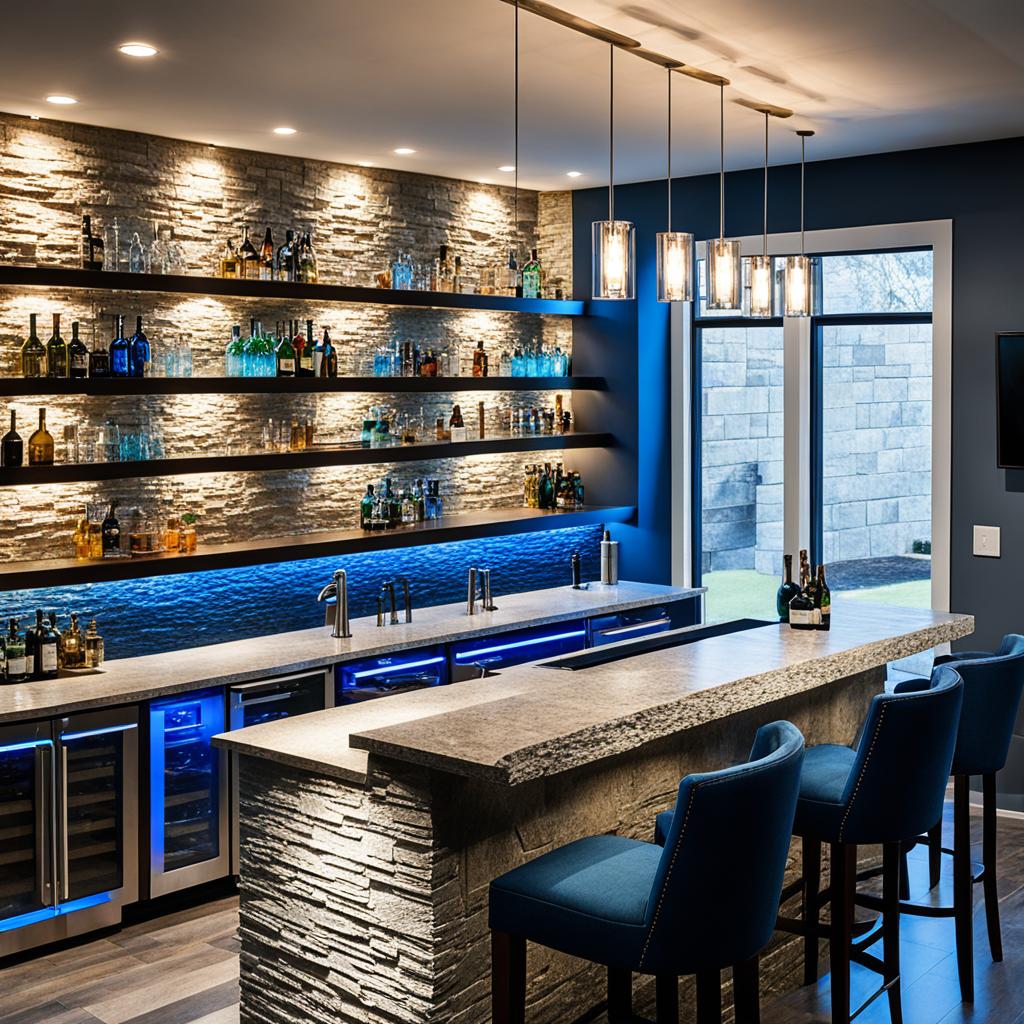 Basement bar lighting ideas