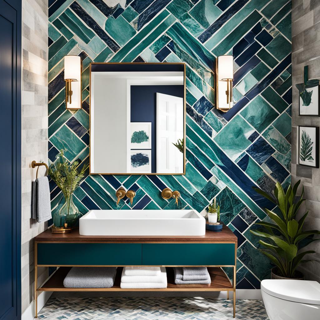 Bathroom accent wall ideas