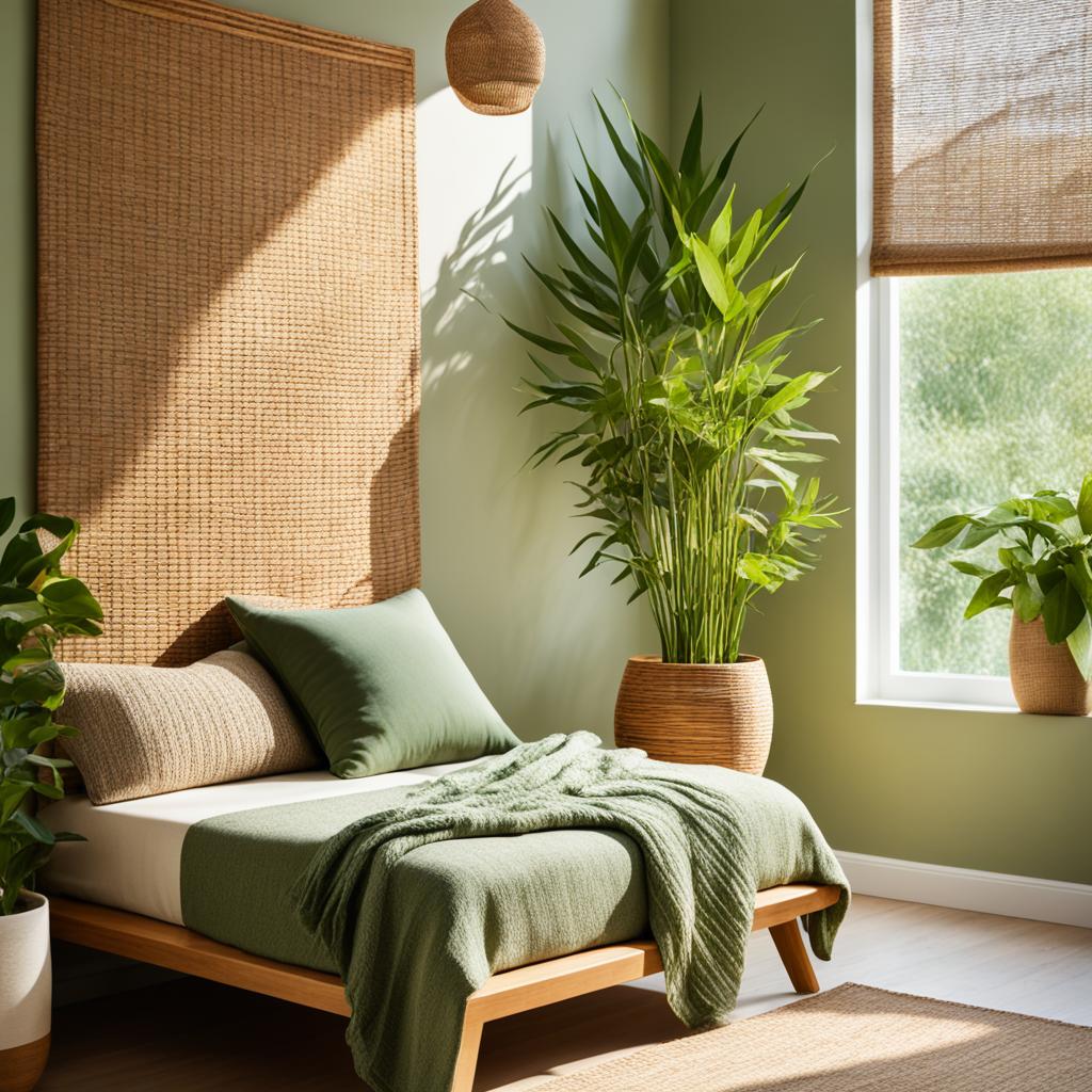 Biophilic bedroom elements