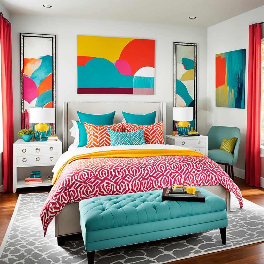 Bold bedroom colors