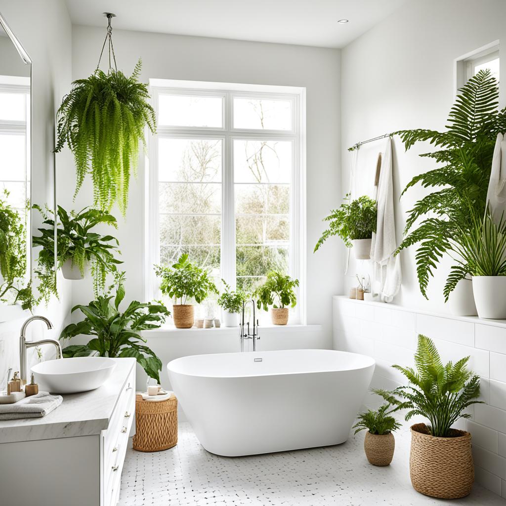 Bright bathroom with natural light