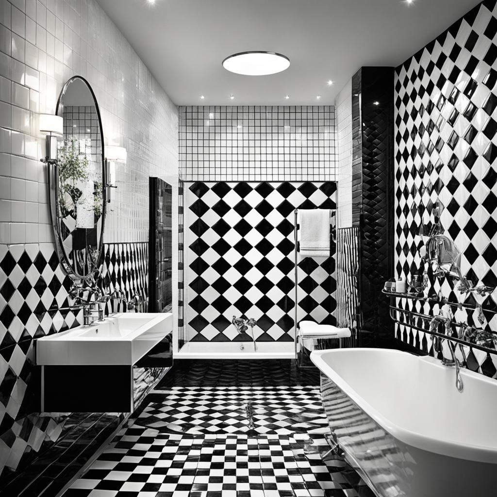 Checkerboard tiles