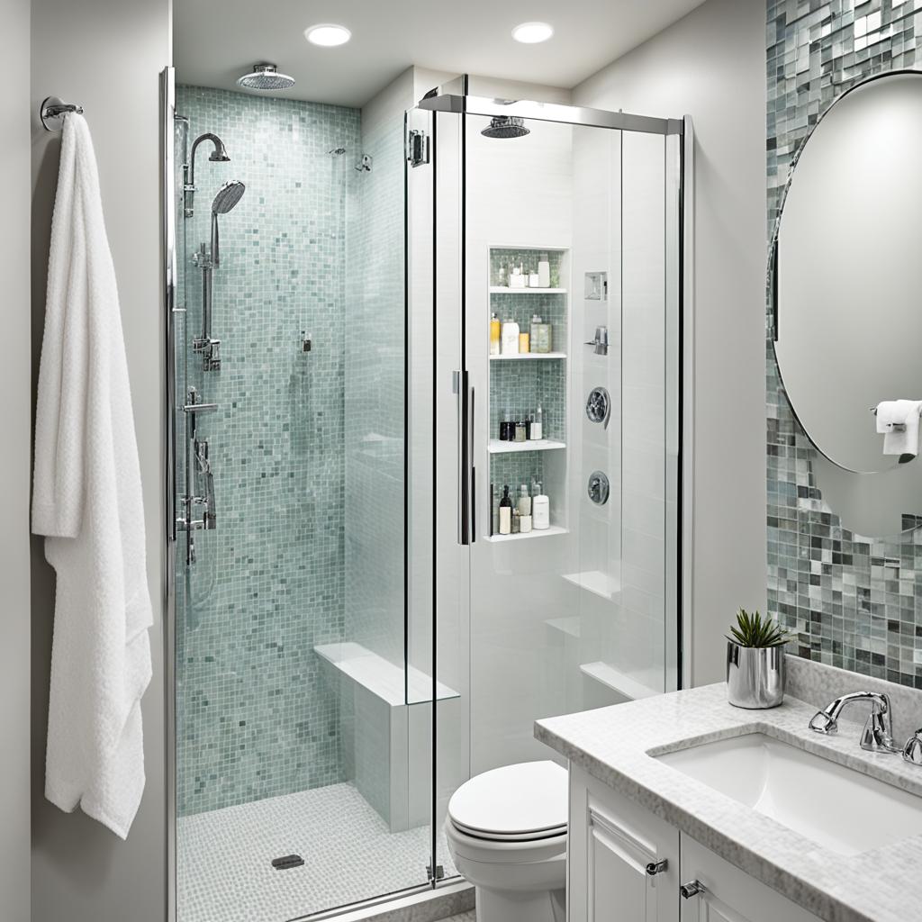 Corner shower maximizing space