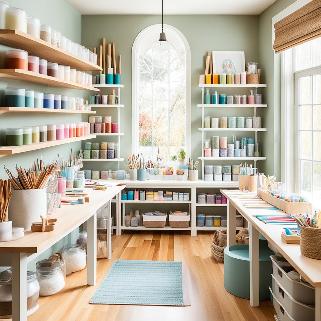 Craft room organization