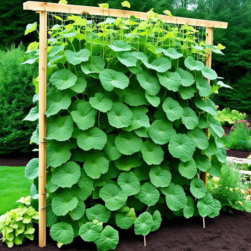 Cucumber trellis designs