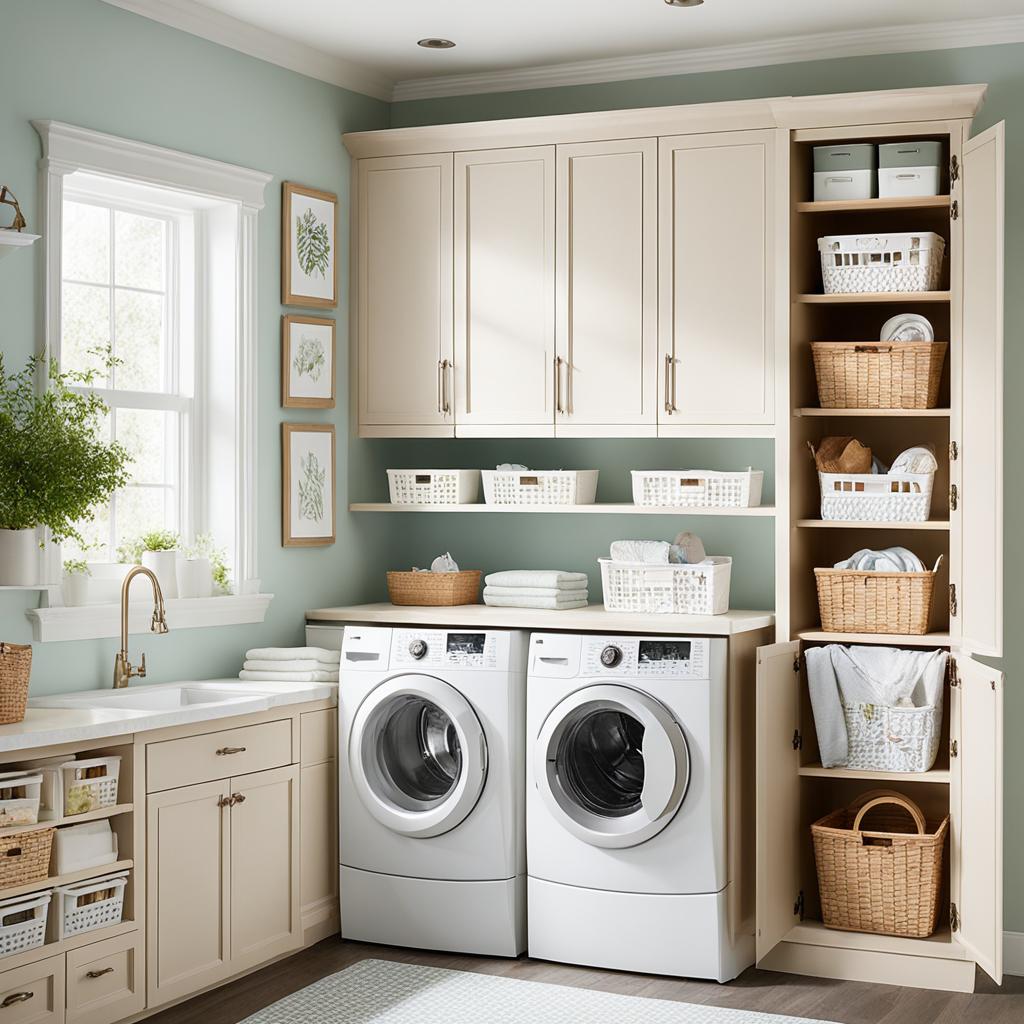 DIY laundry room cabinet project