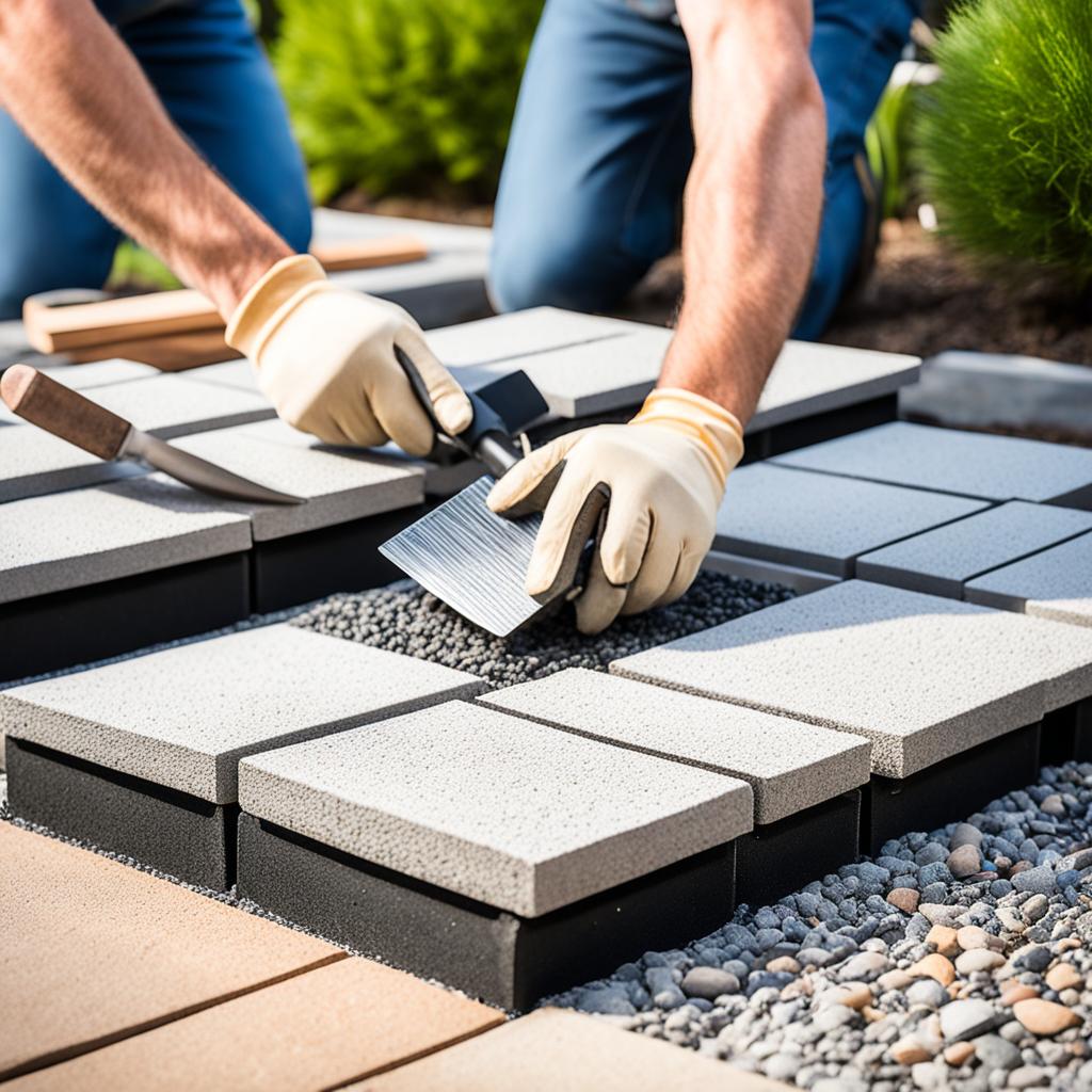 DIY patio paver installation