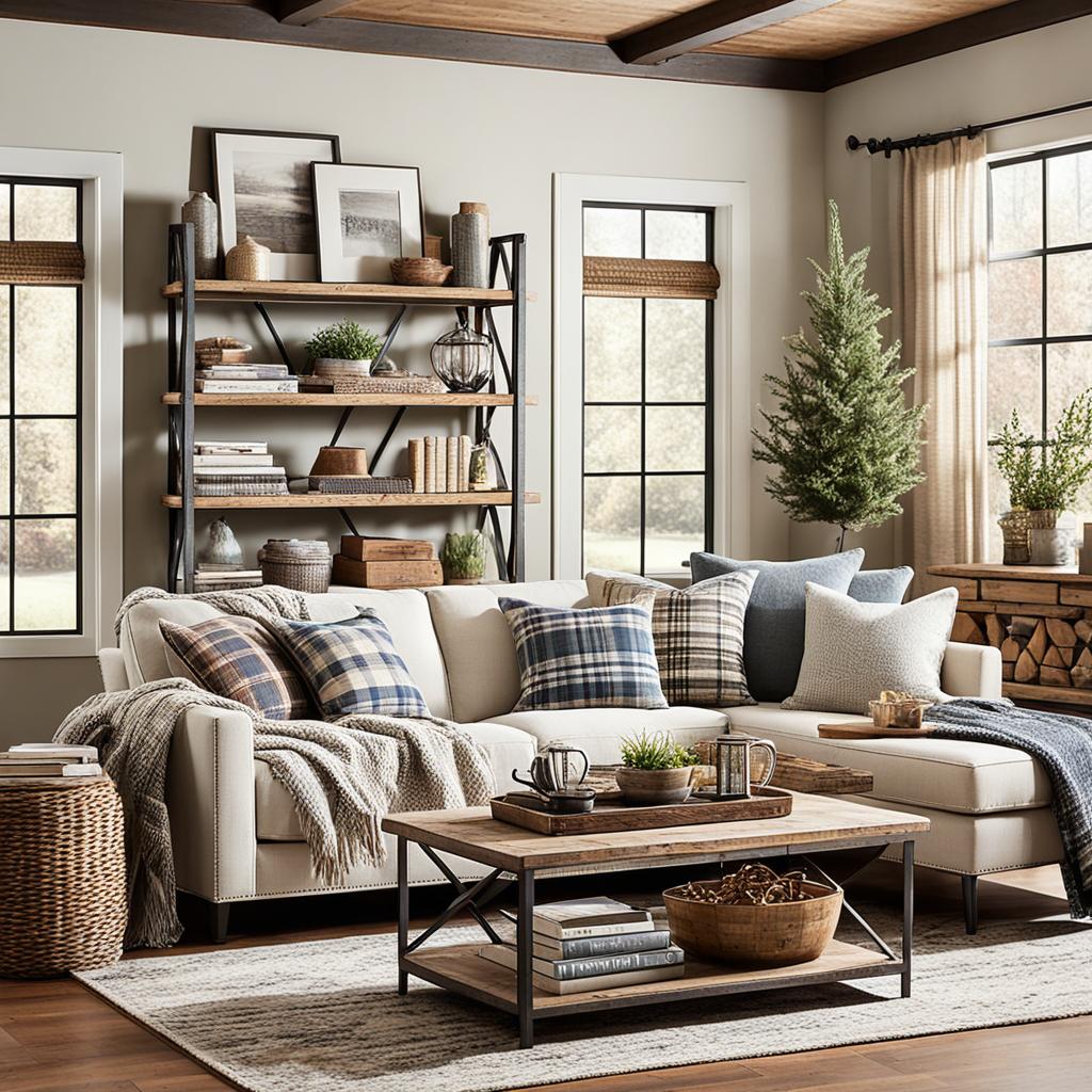 Farmhouse living room furniture