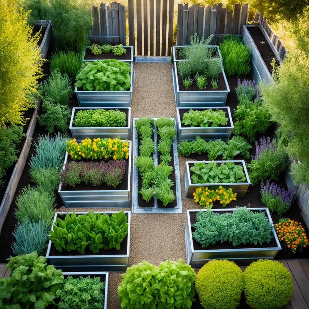 Galvanized trough gardens