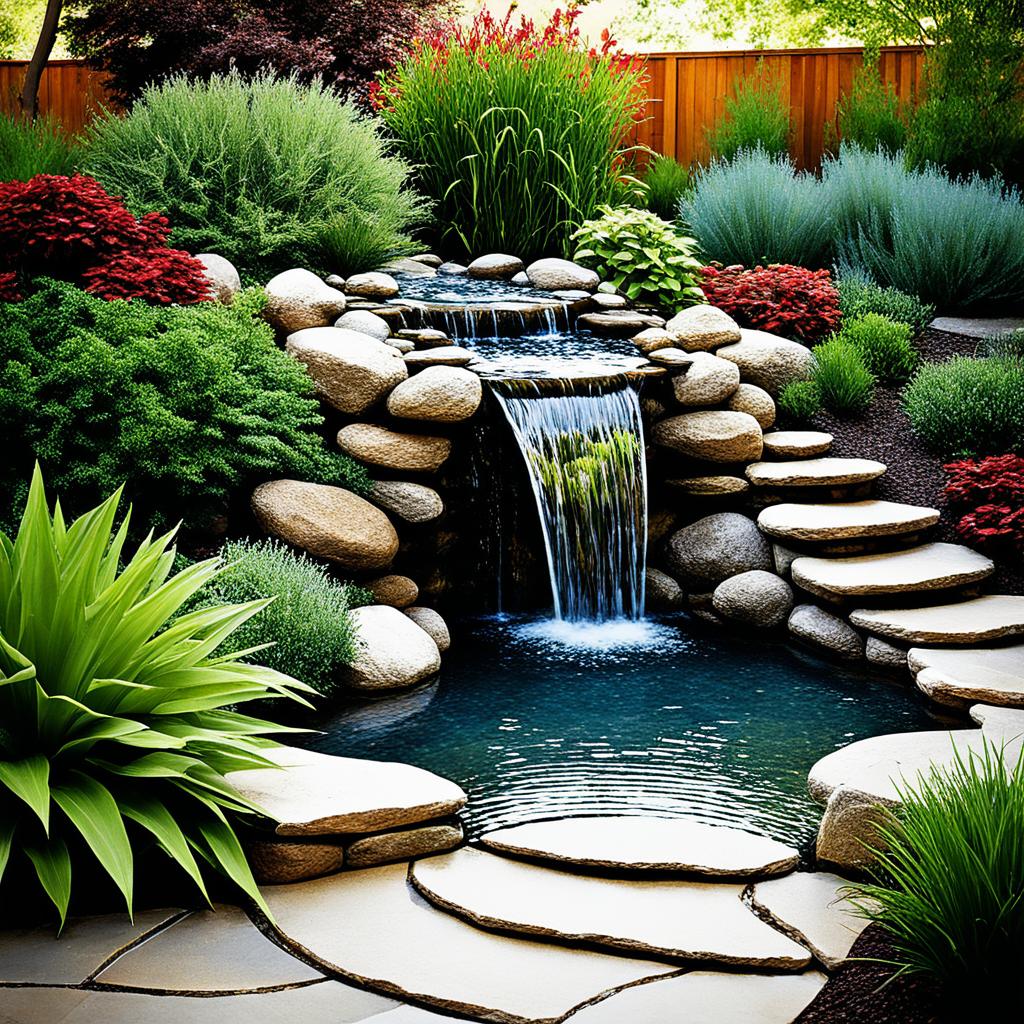 Garden water features