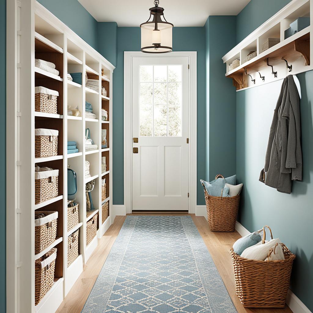 Hallway storage and lighting solutions