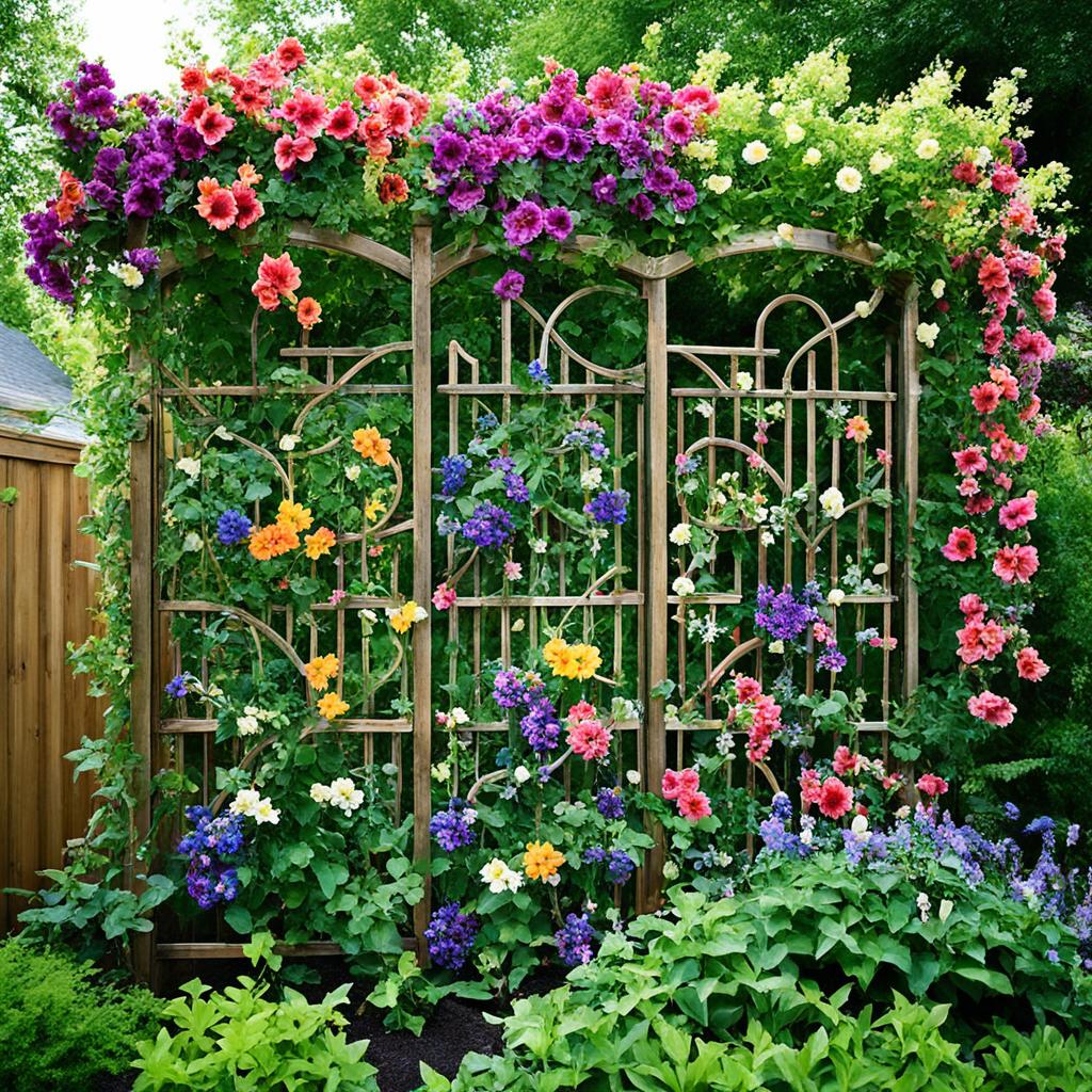 Inspiring garden trellis ideas