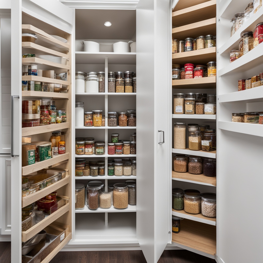 Lazy Susan pantry storage hack