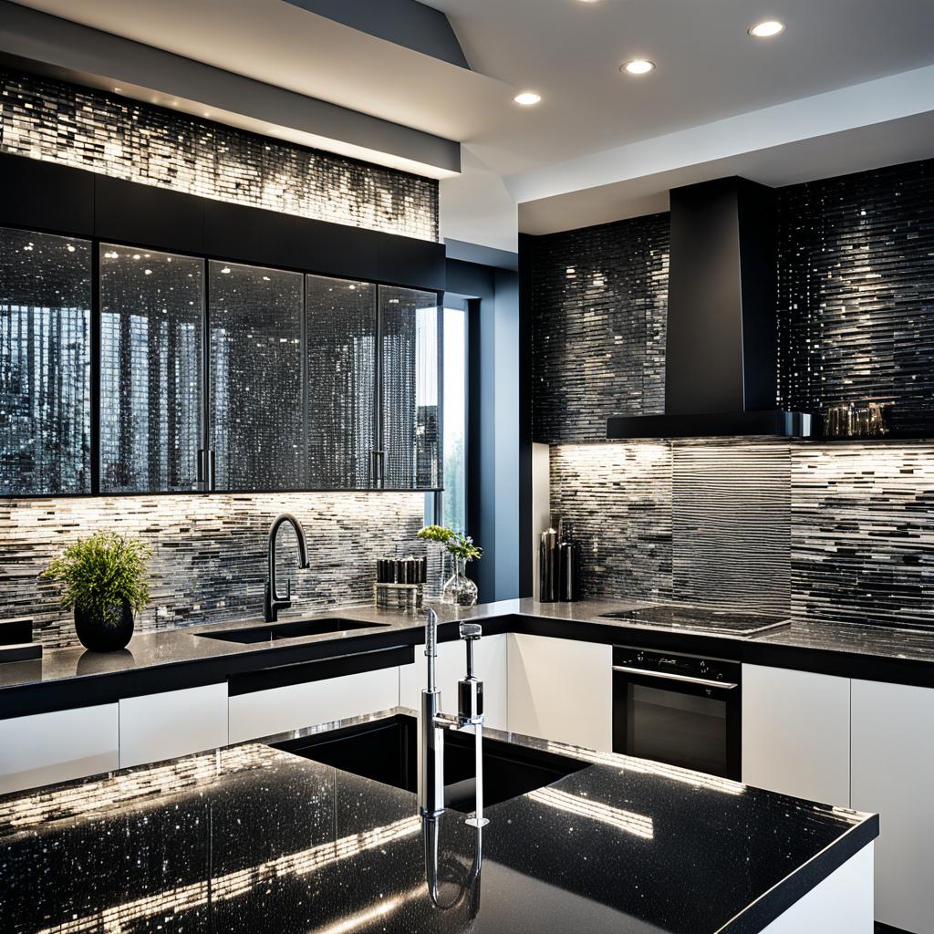 Luxury kitchen materials for high-end backsplash