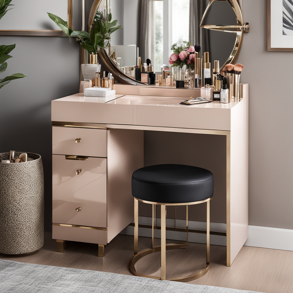 Makeup vanity for small spaces