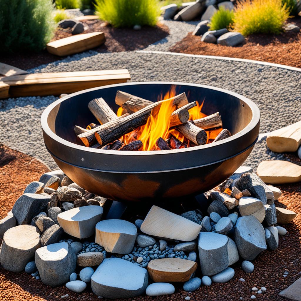 Metal fire pit bowl