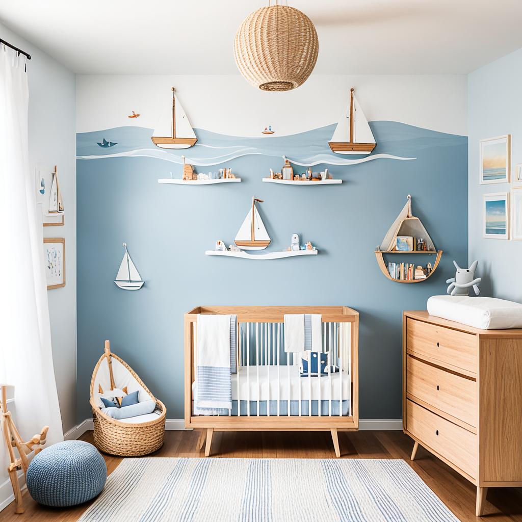 Minimalist nautical nursery