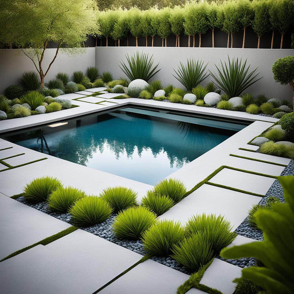 Minimalist pool design