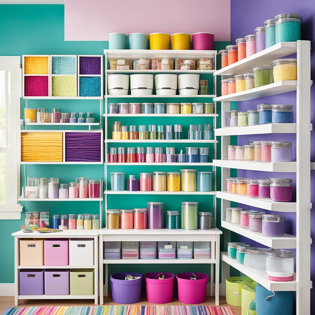 Organized craft room