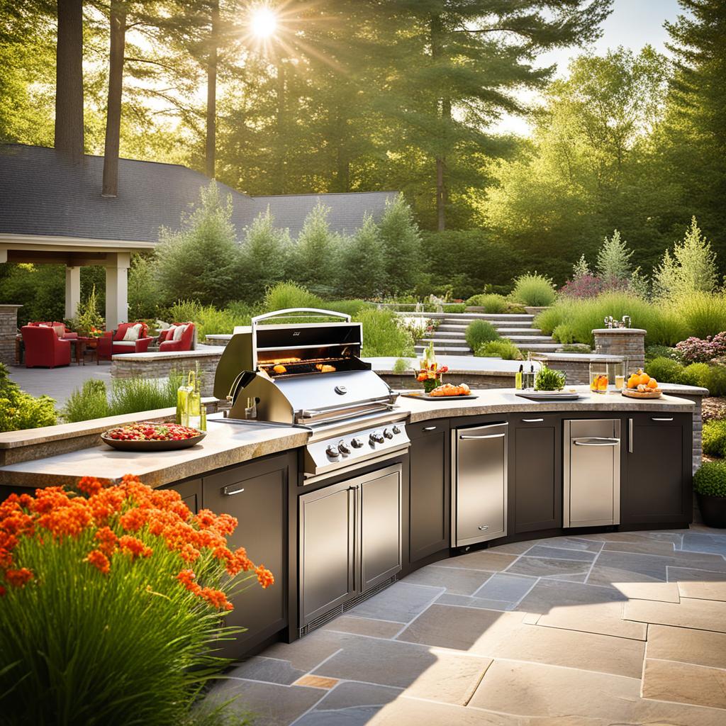 Outdoor kitchen appliances