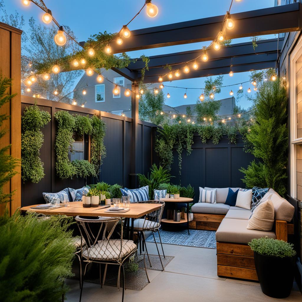 Patio lighting ideas