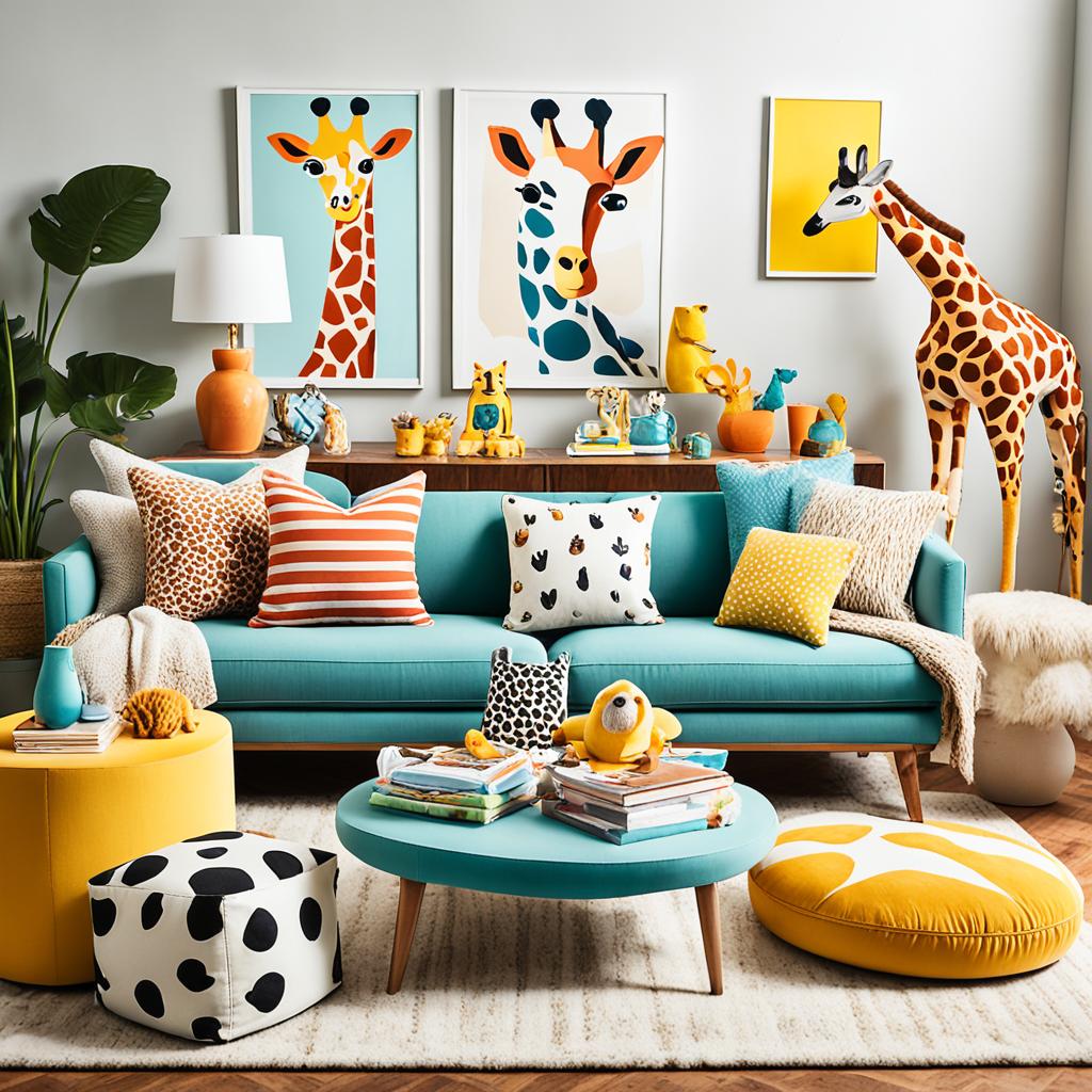 Playful animal details in interior design