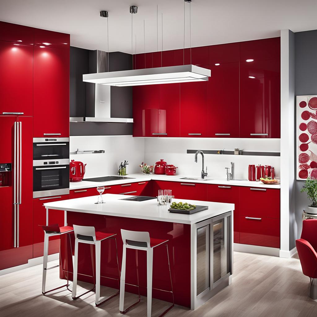 Red kitchen accents