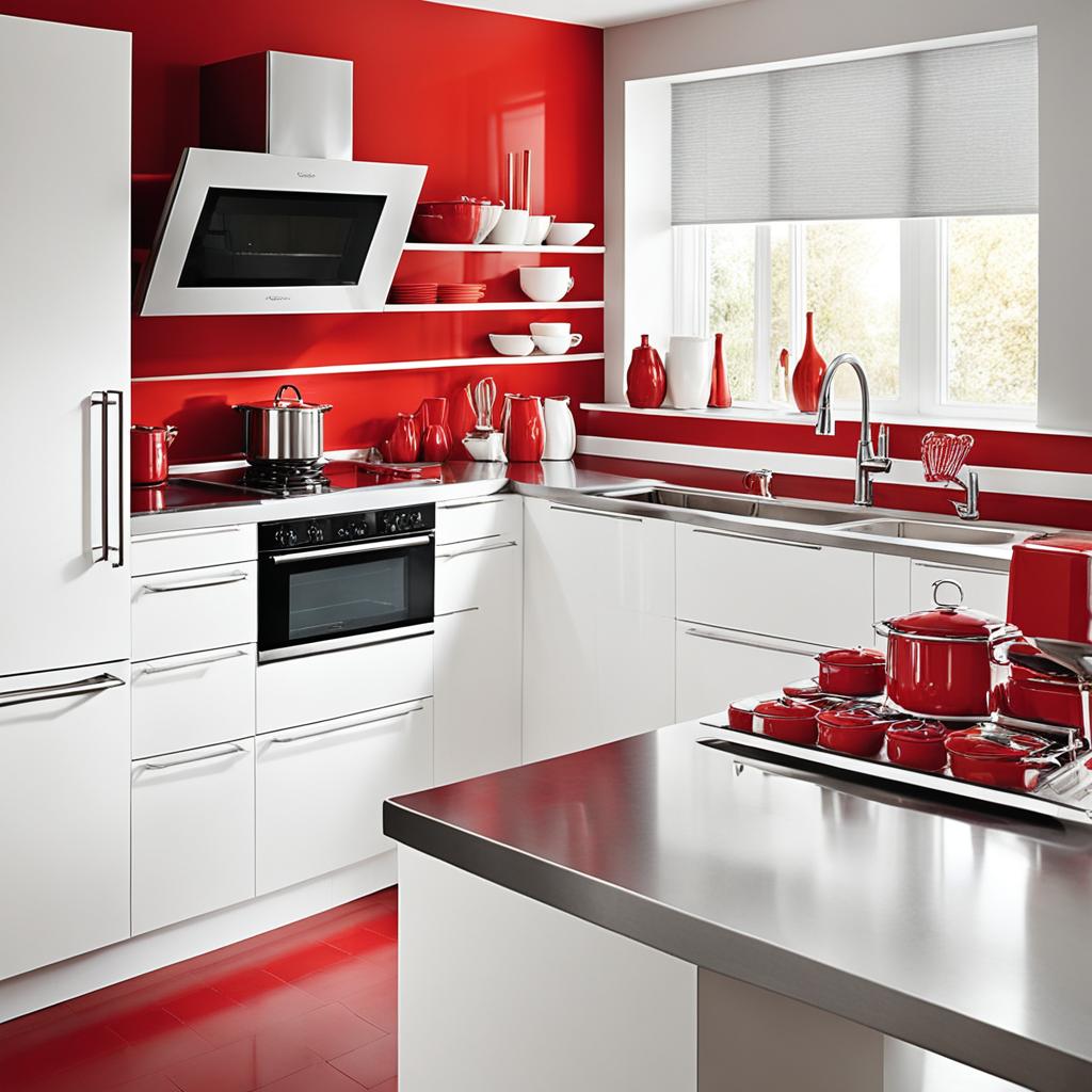 Red kitchen paint colors