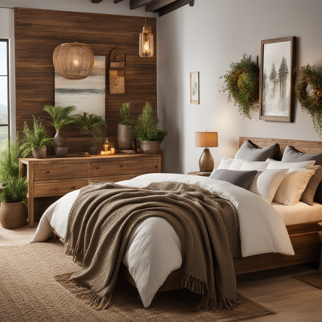 Rustic bedroom accessories