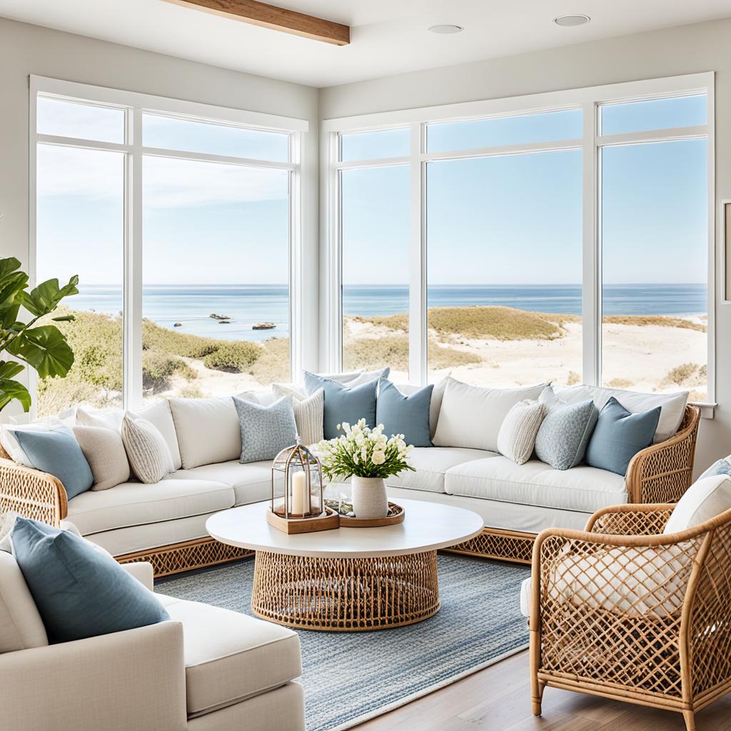 Serene seaside sanctuary interior