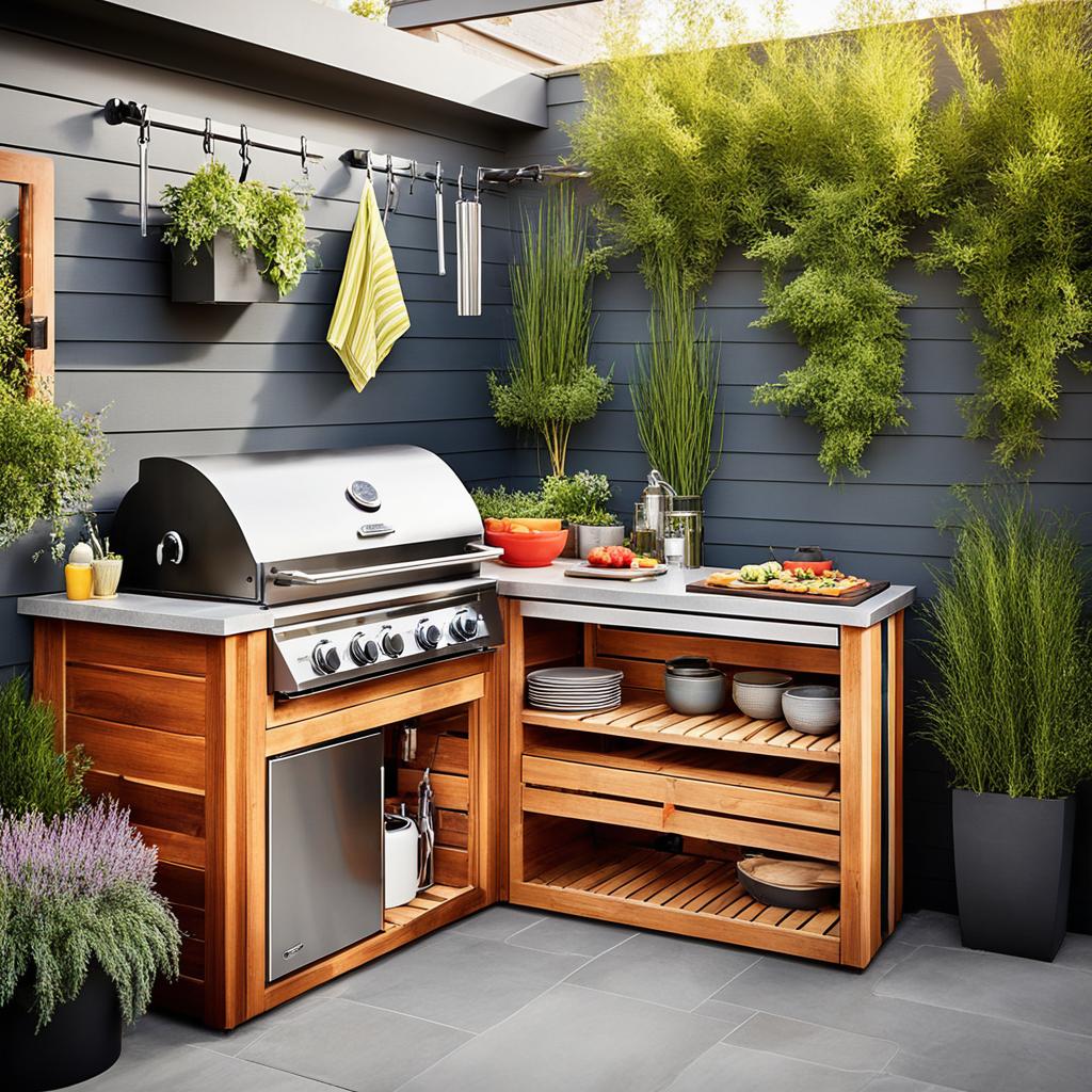 Small-space outdoor kitchen