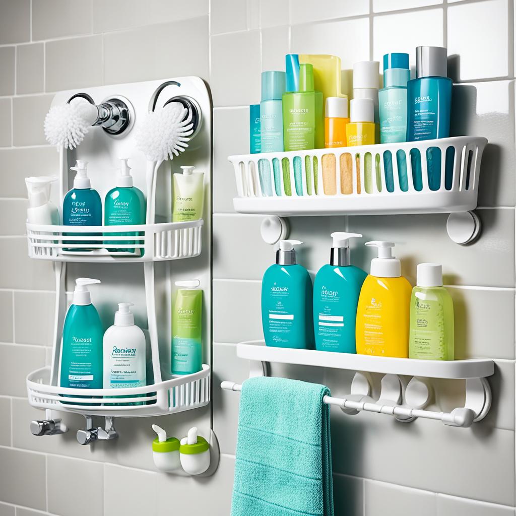 Smart storage solutions for small showers