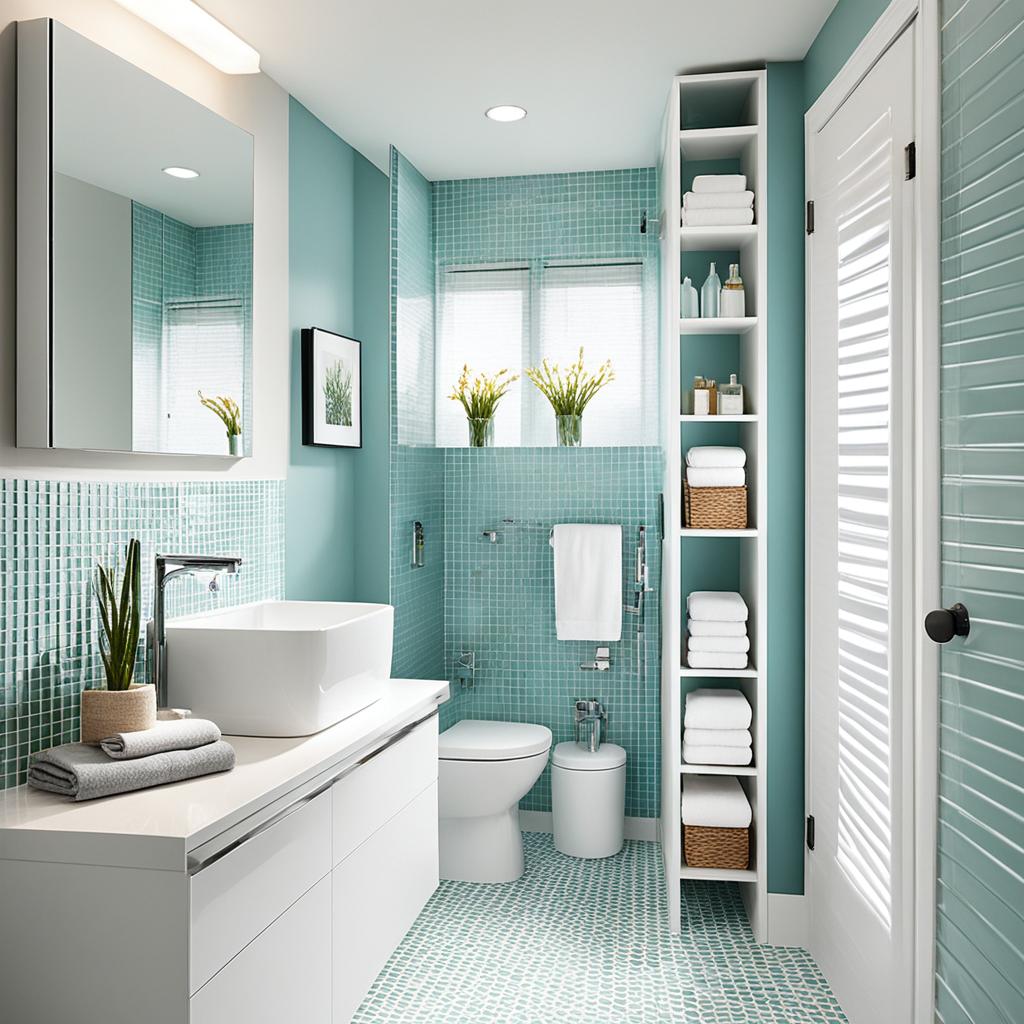 Space-efficient bathroom storage