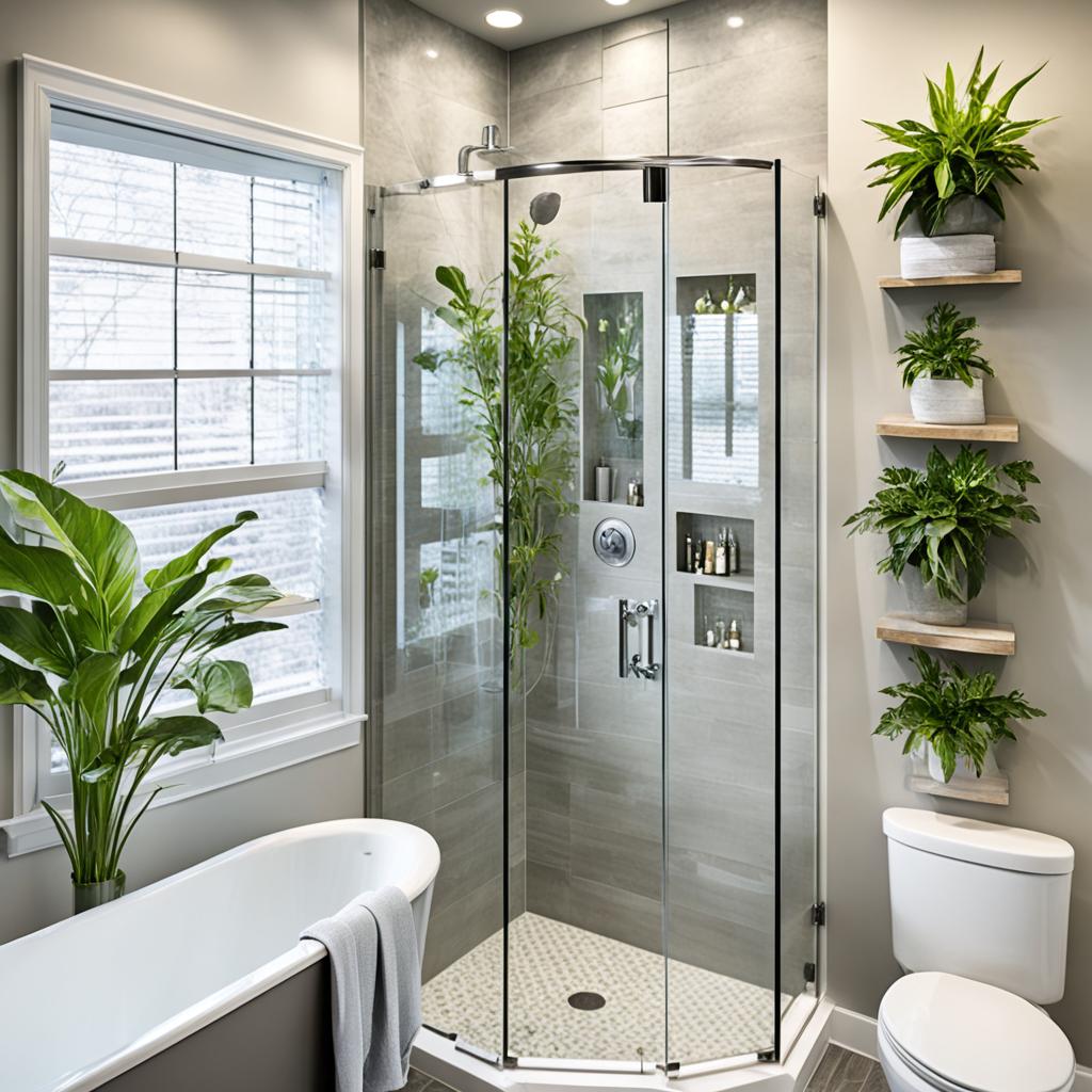 Space-saving shower enclosures