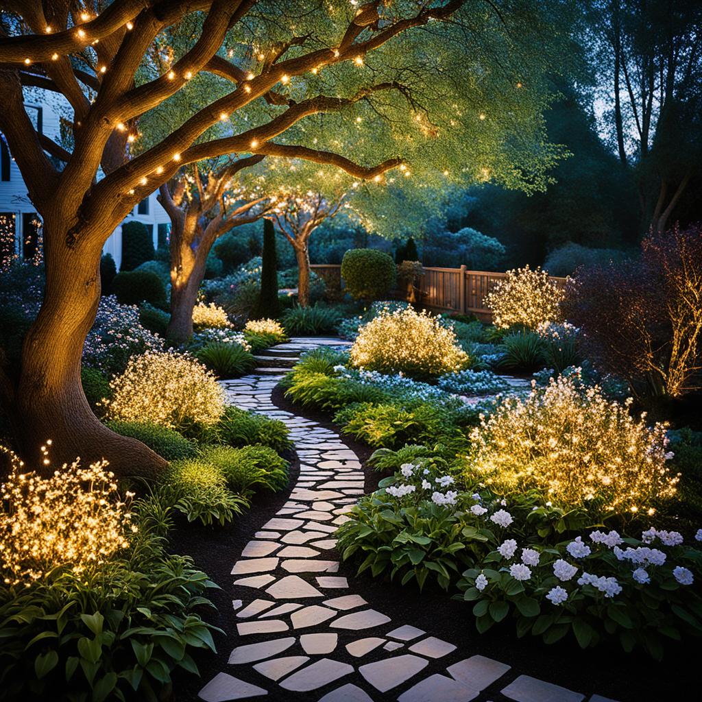 String lights for gardens