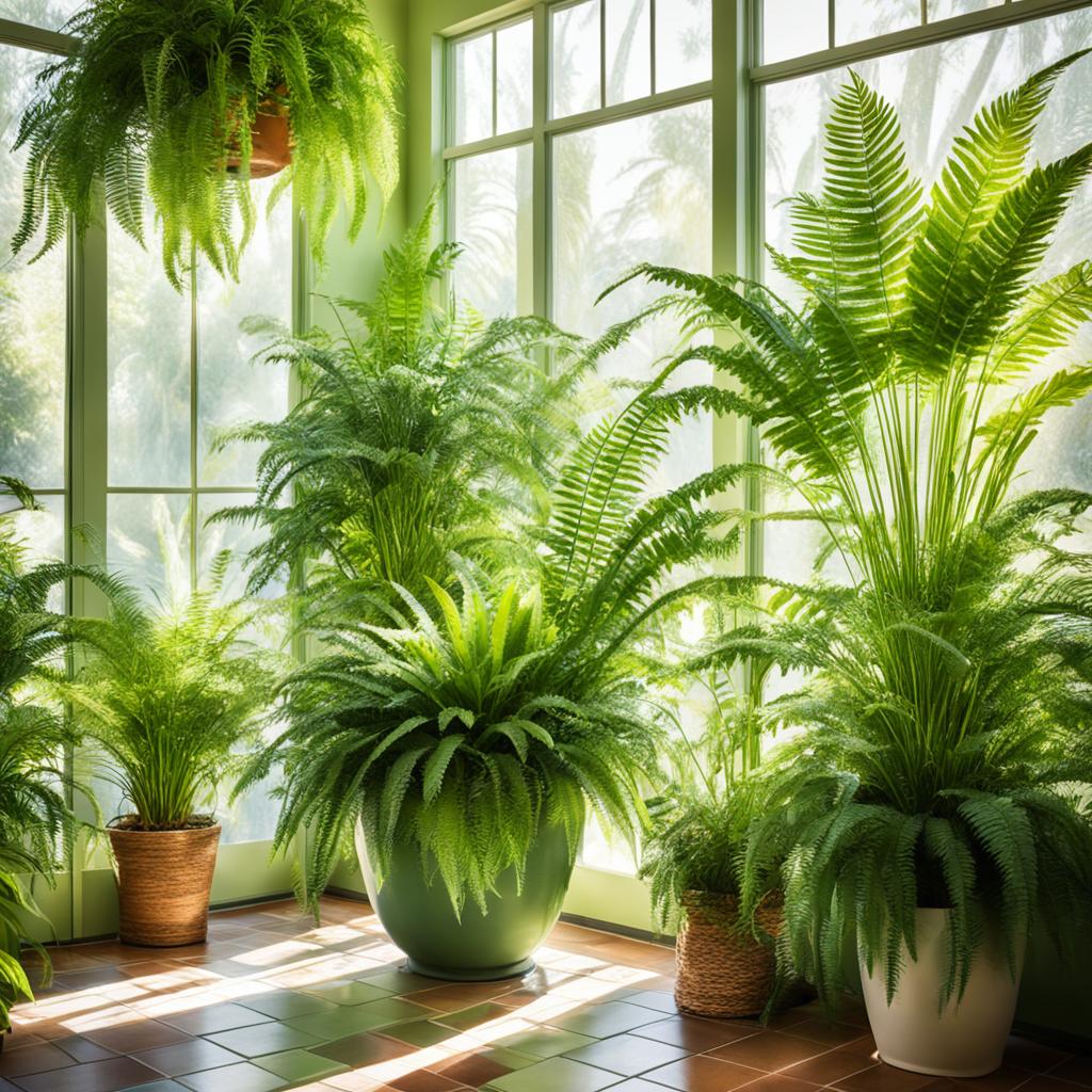 Sunroom plants display