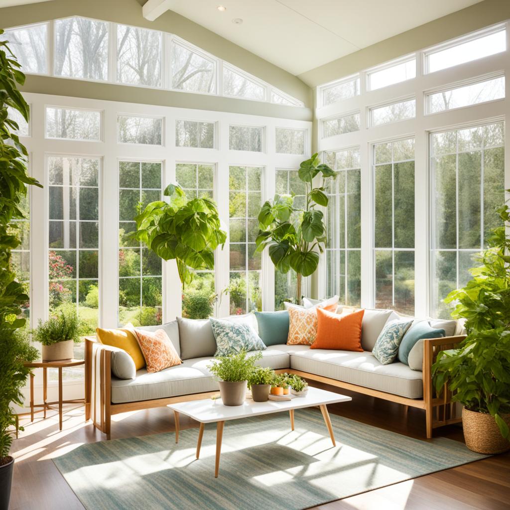 Sunroom with natural light