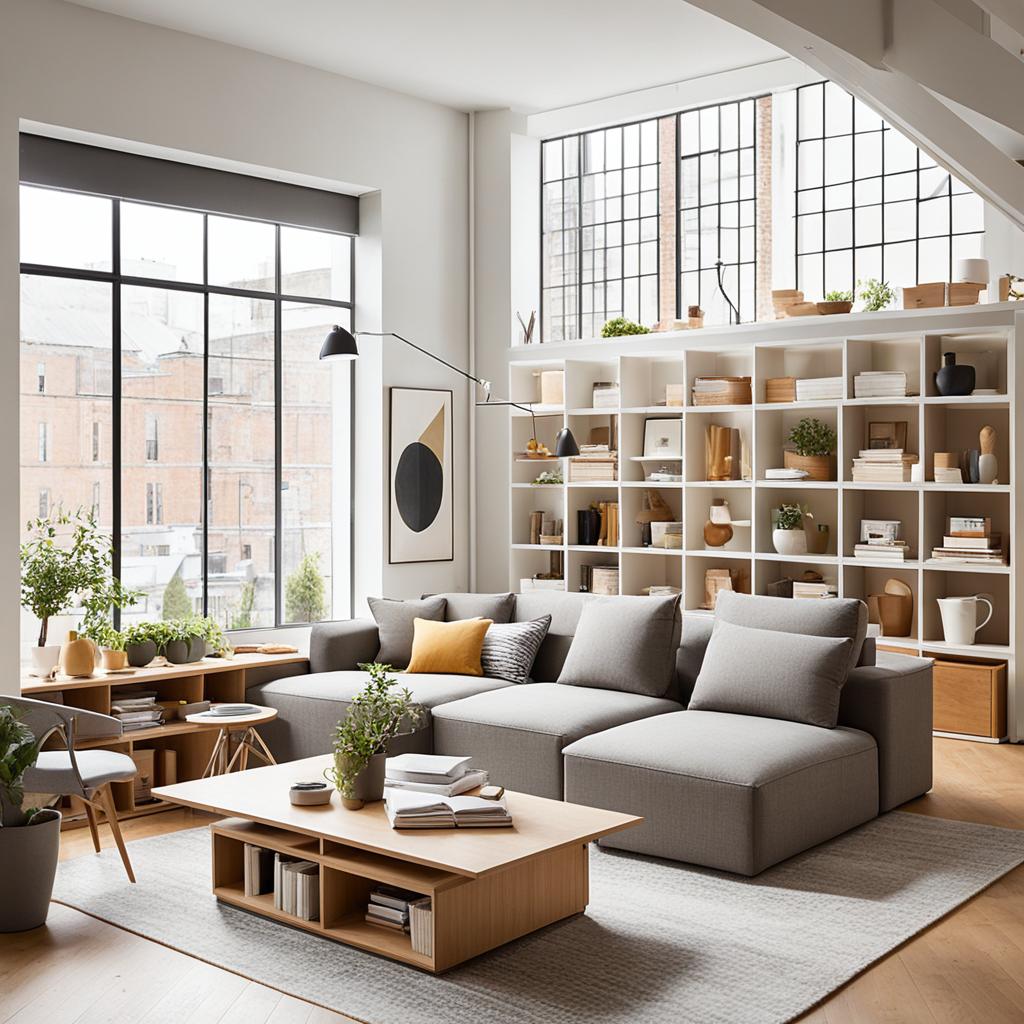 Versatile furniture for loft living