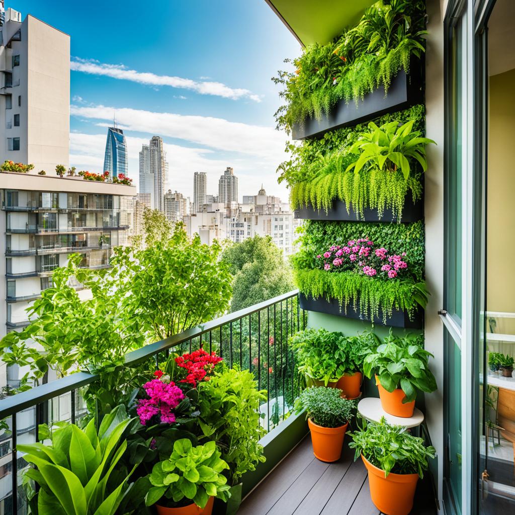 Vertical gardens for tiny balcony