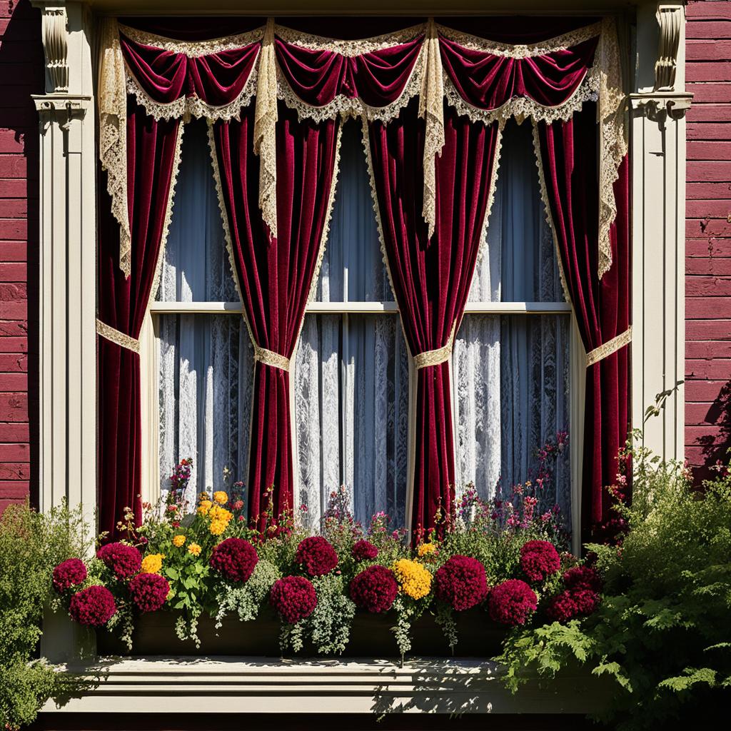 Victorian window treatments