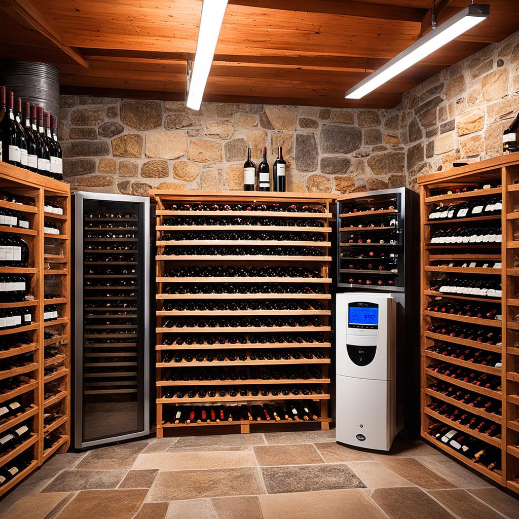 Wine cellar temperature control