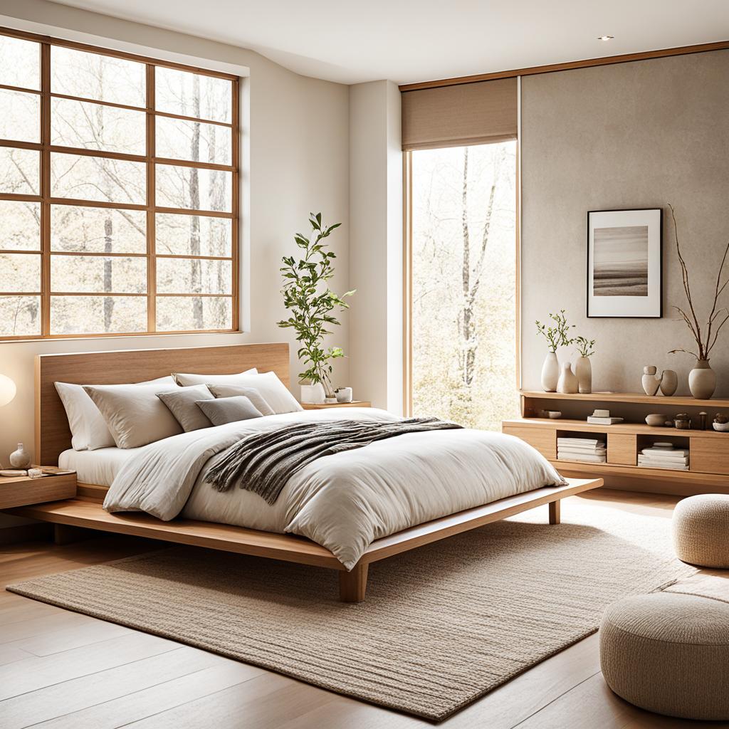 Zen bedroom layout