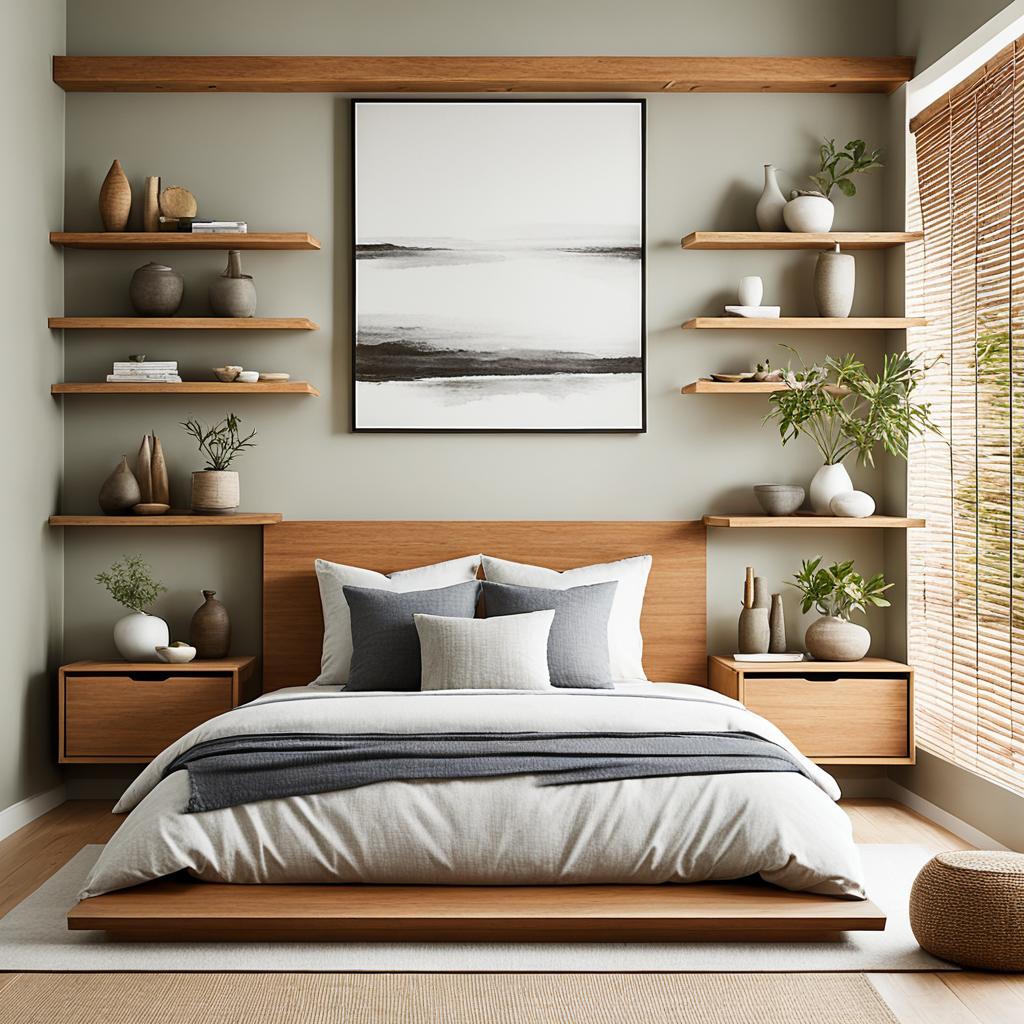 Zen bedroom storage solutions