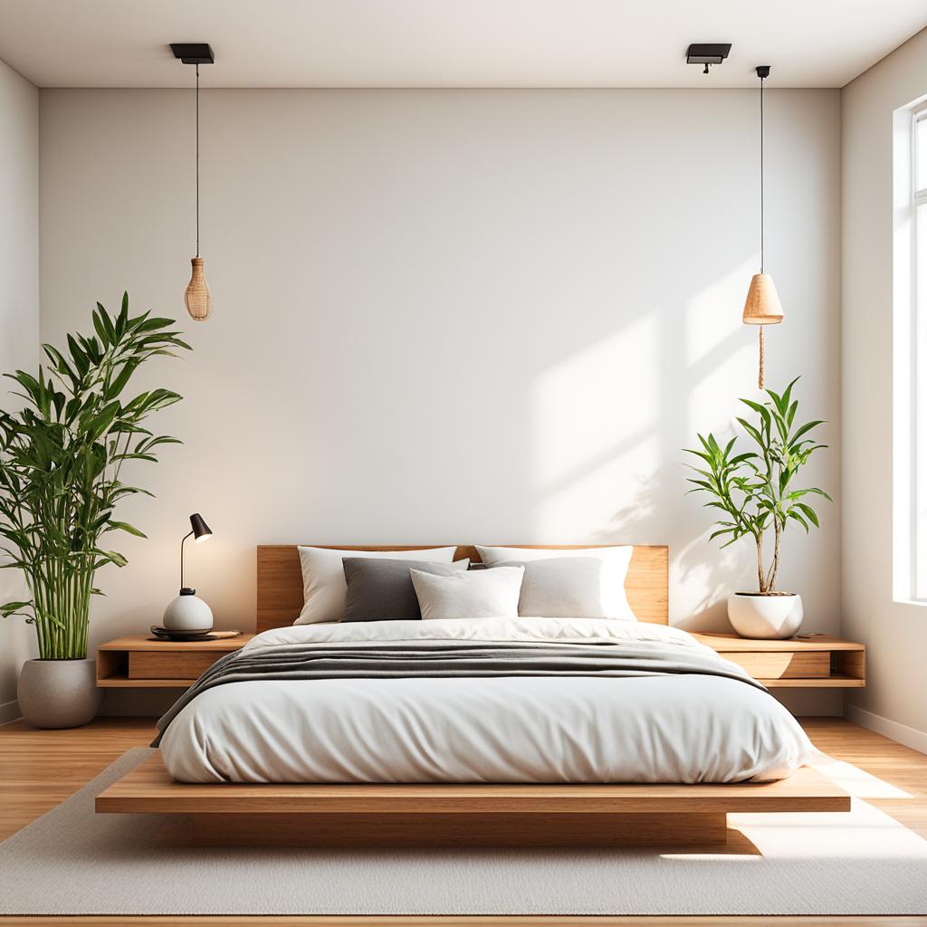 Zen-inspired bedroom design