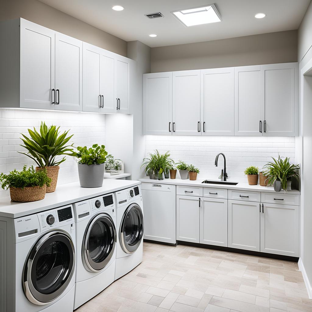 ambient lighting options for laundry rooms