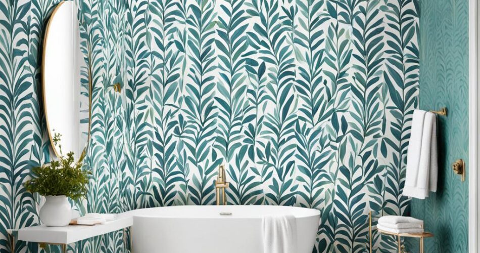 bathroom wallpaper ideas