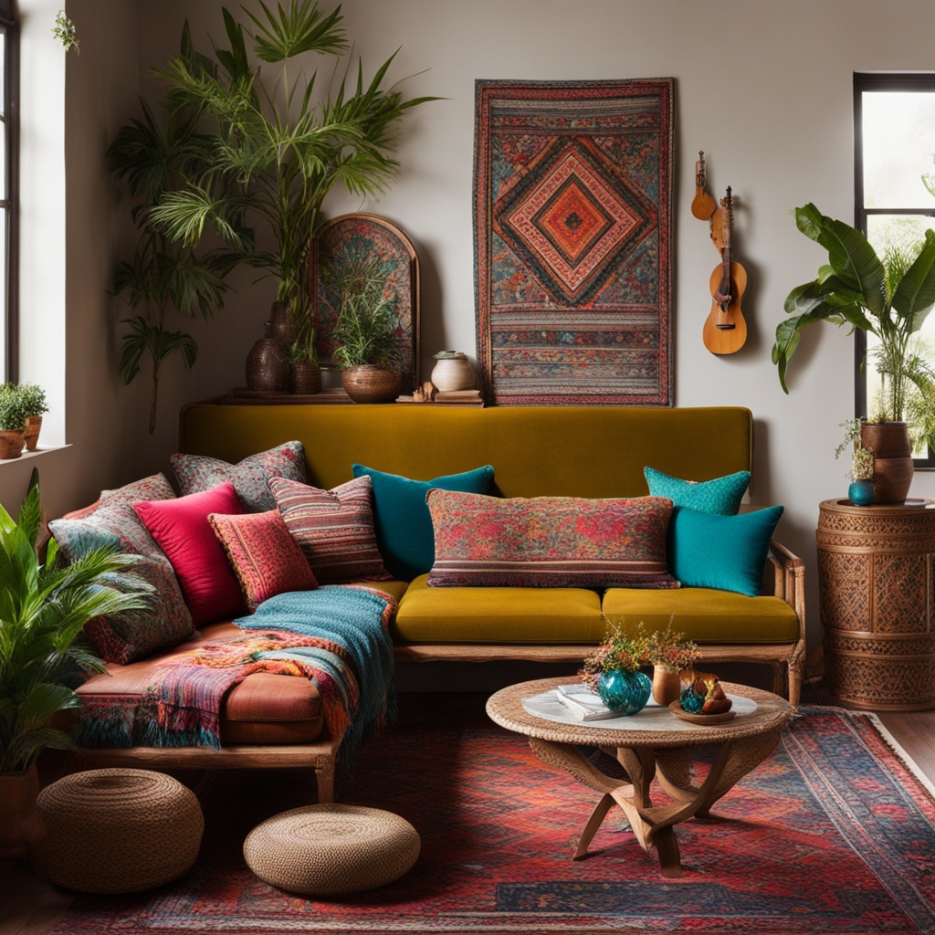 boho-chic living room