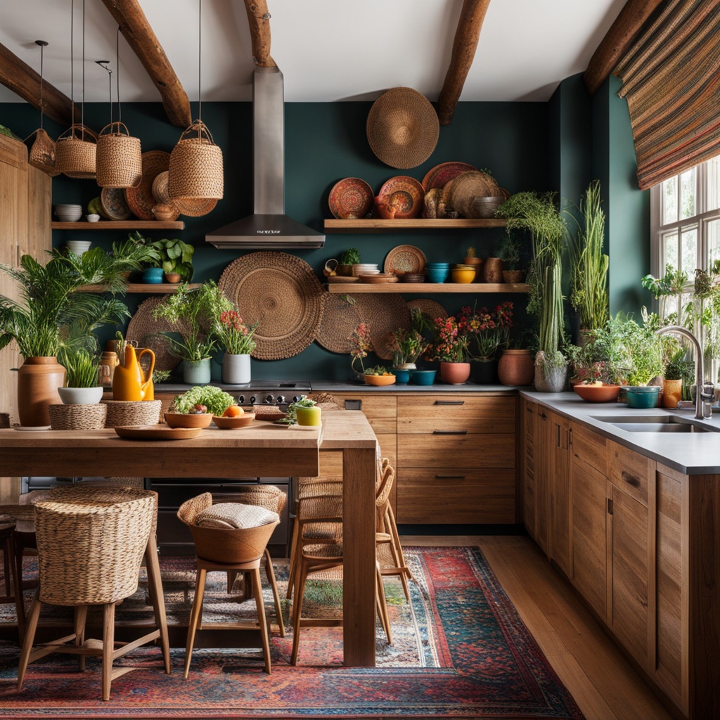 boho kitchen style