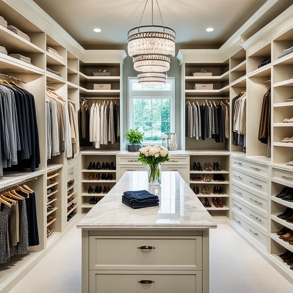 chic walk-in closet design ideas